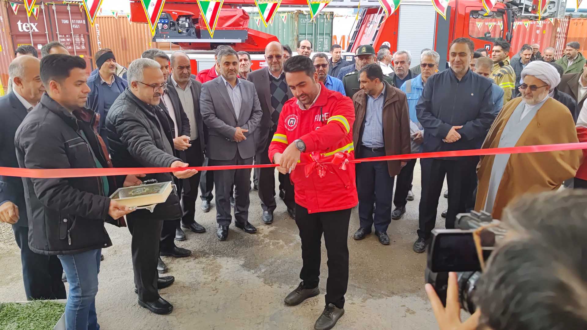 آتش نشانی میدان جدید میوه و تره بار زنجان